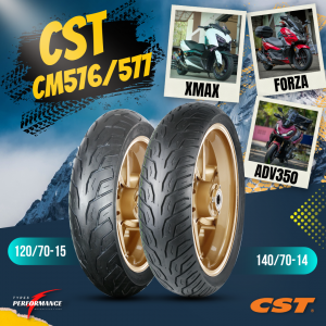Read more about the article CST CM-576/577 ยางสกูตเตอร์คุณภาพสูง สำหรับ FORZA, XMAX, และ ADV350 ที่ได้รับความนิยมจากผู้ขับขี่ทั่วโลก